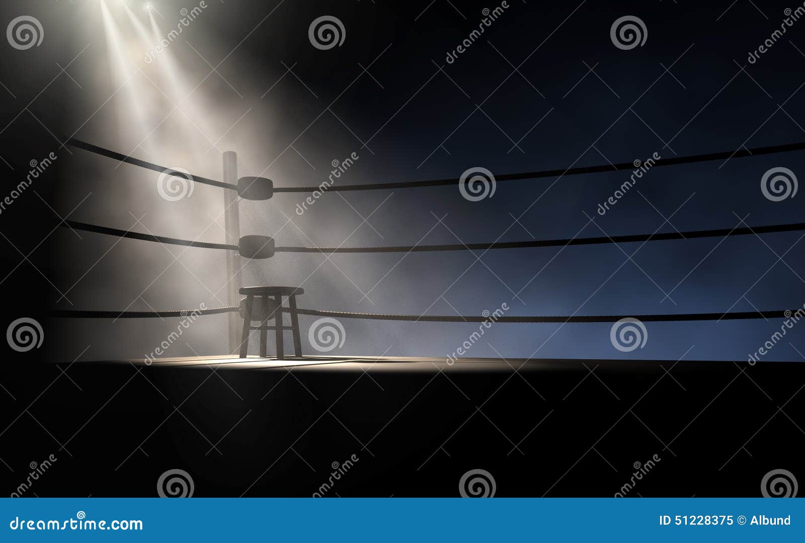 vintage boxing corner and stool