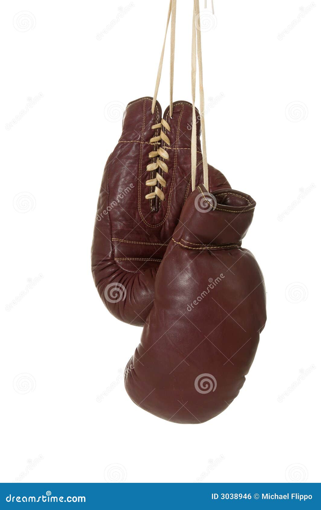 Vintage Boxing Gloves stock photo. Image of lace, laces 3038946