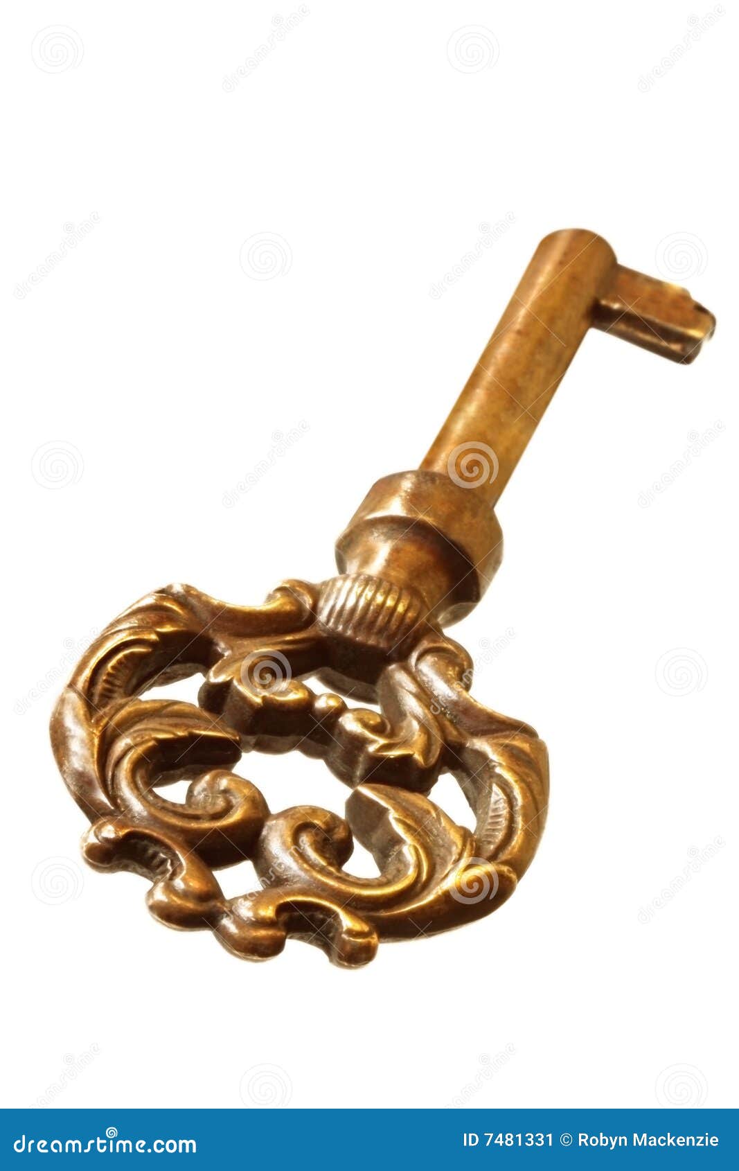 Vintage Brass Key stock image. Image of symbol, door, antique 7481331