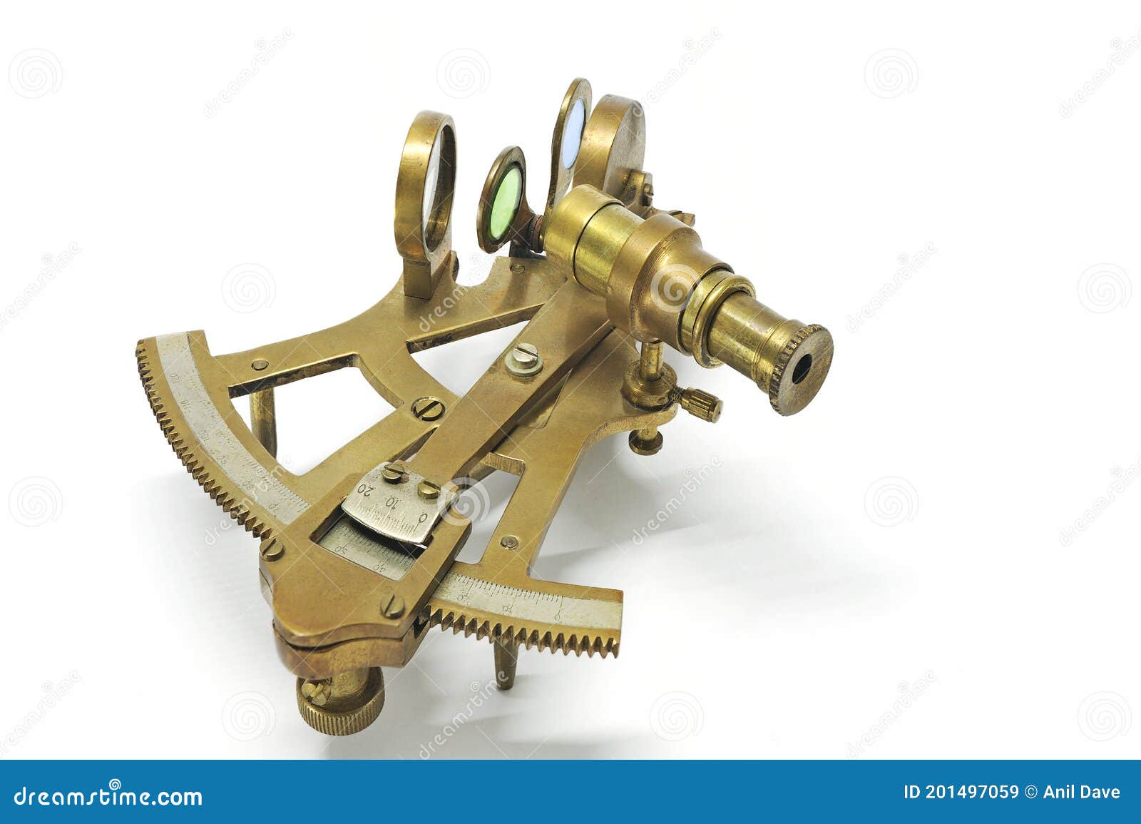 Vintage Brass Nautical Navigation Brass Sextant on White Background-Kalyan  Stock Image - Image of closeup, isolated: 201497059