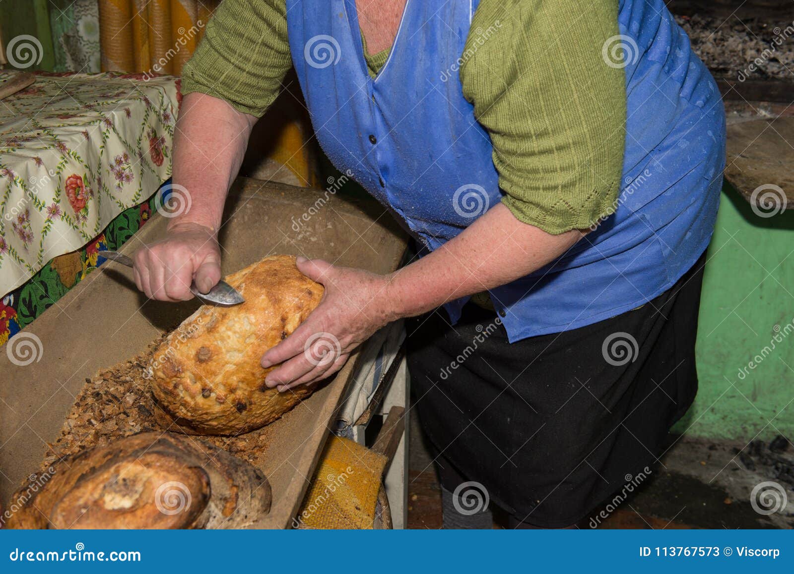 Vintage Bread Making stock image. Image of oven, crust 113767573