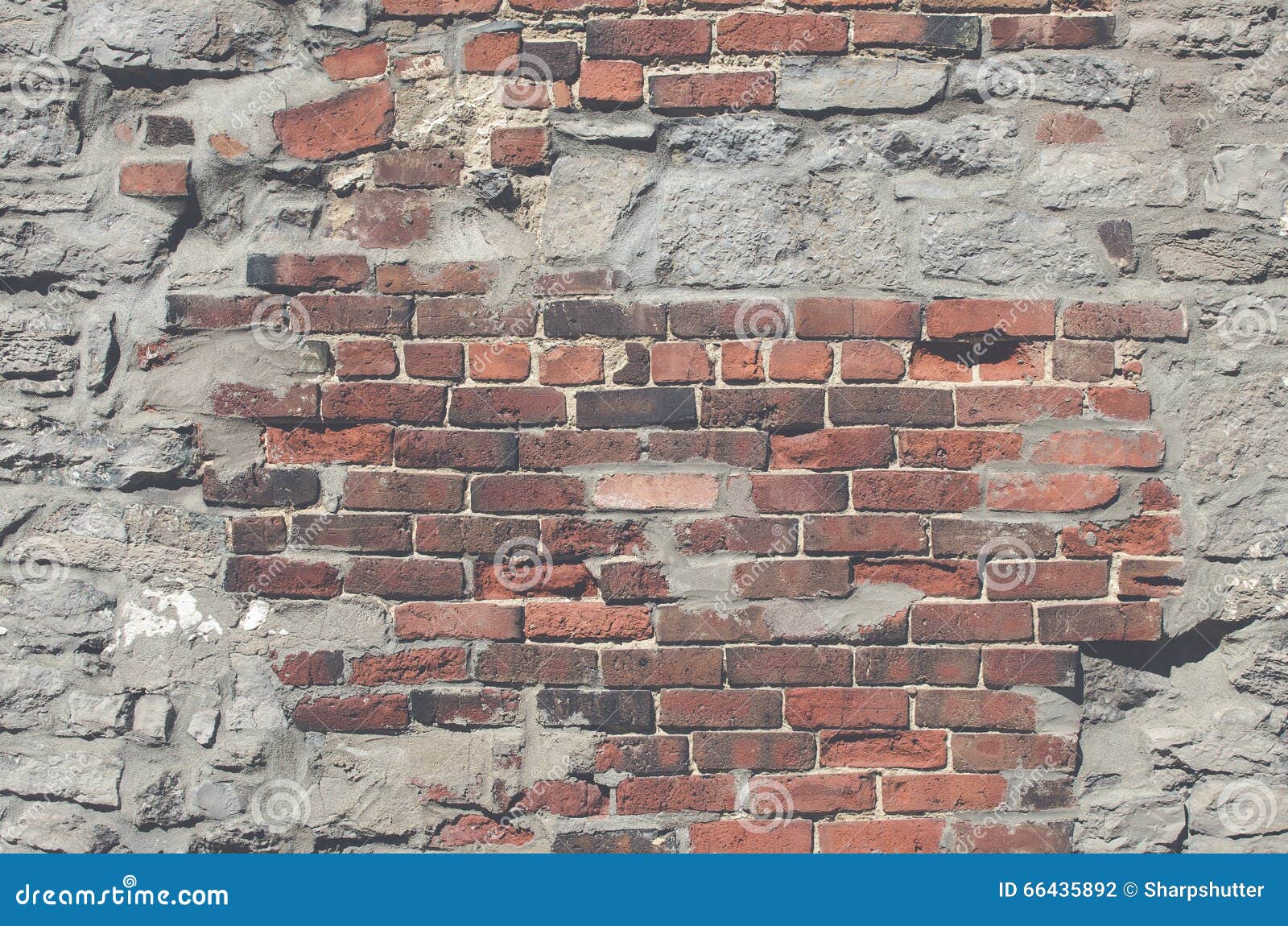 Vintage brick wall stock photo. Image of pattern, grunge 66435892