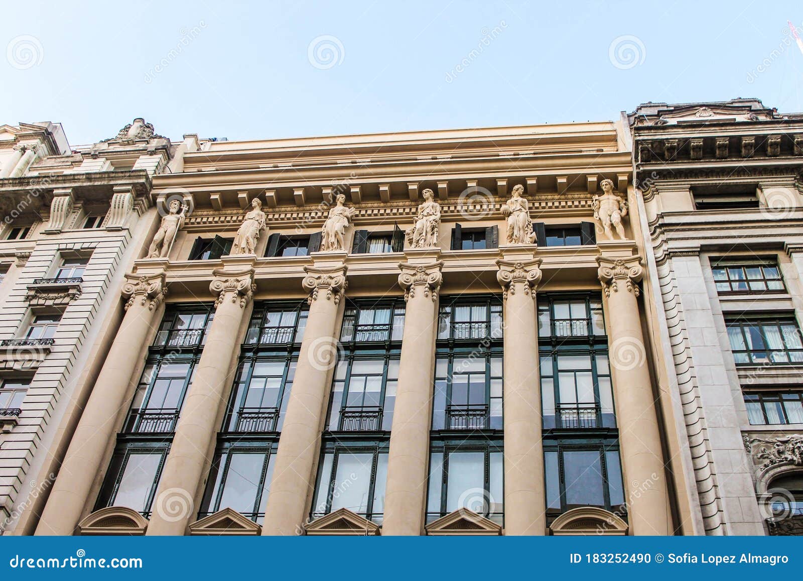 Vintage Building Architecture Exterior Street Studio Stock Photo