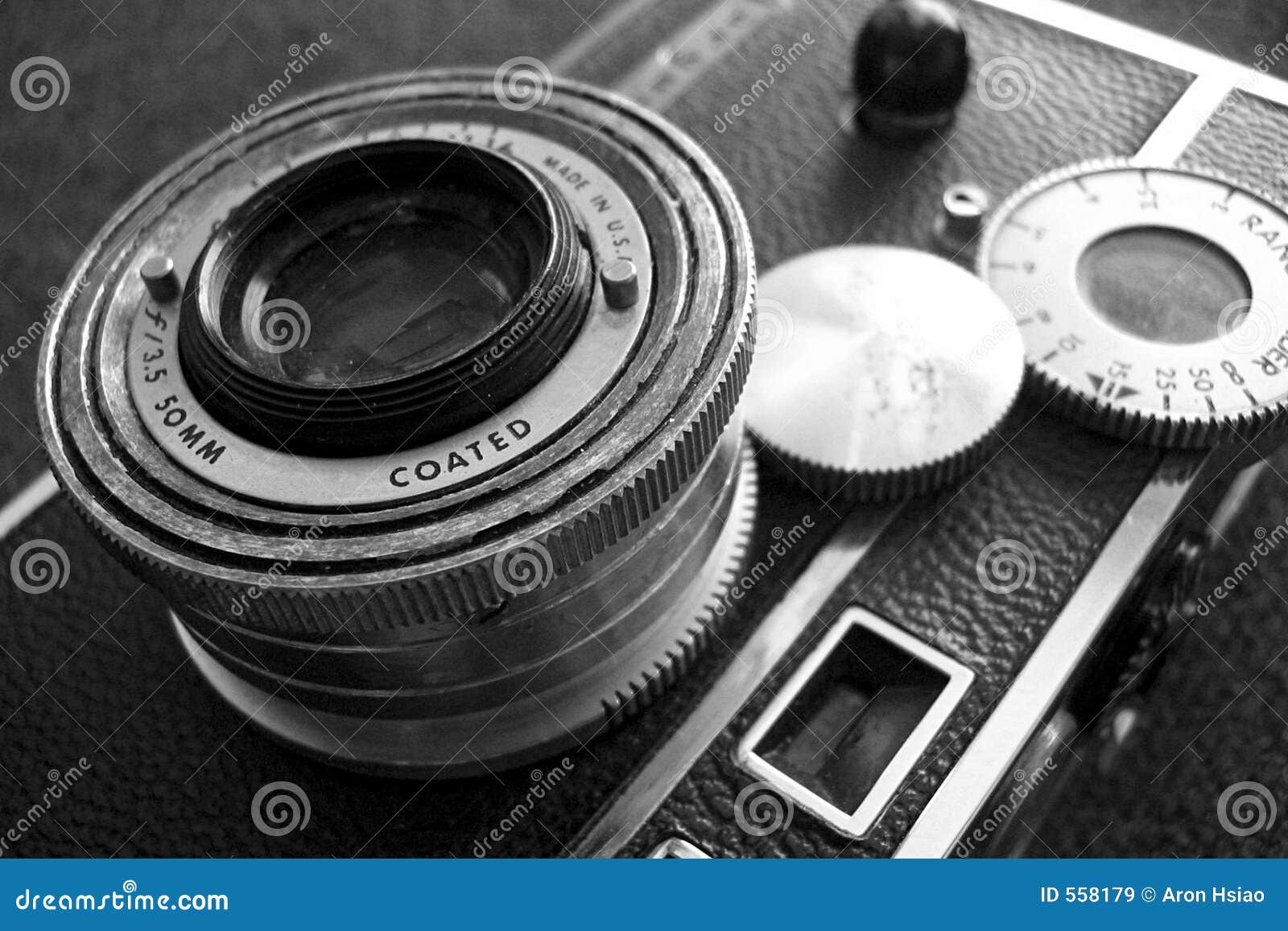 vintage camera, black and white