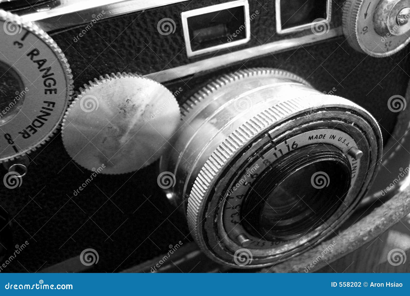 Vintage Camera, Black and White Stock Photo Image of classic