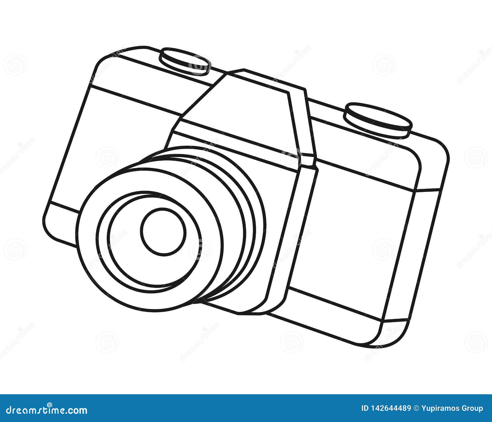 Vintage camera cartoon stock vector. Illustration of black 142644489