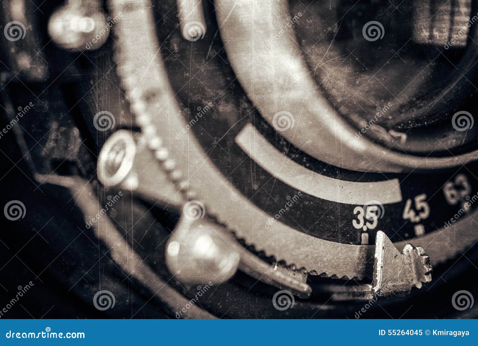 Vintage camera lens stock image. Image of chrome, collectible 55264045