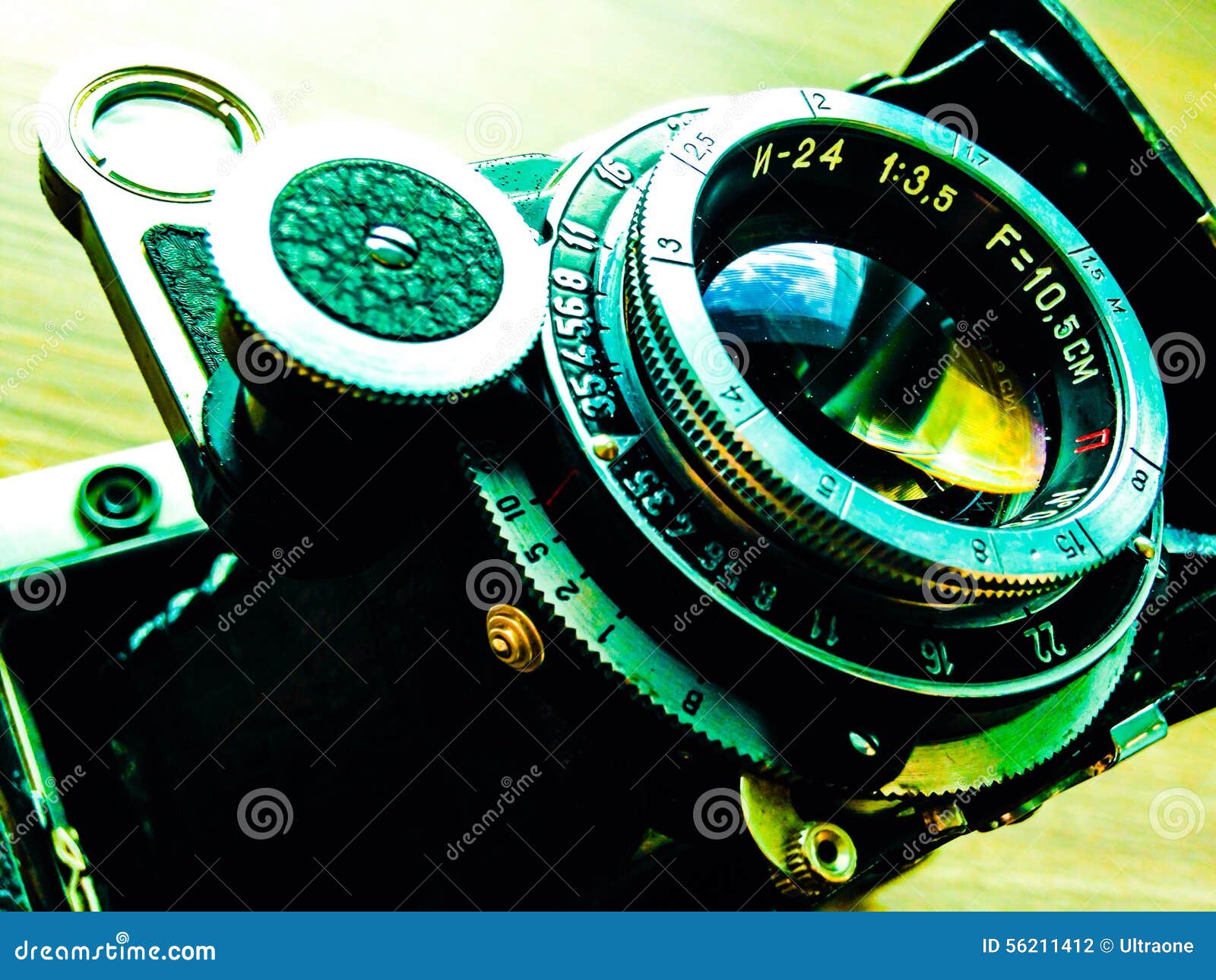 Vintage Bellows Camera Lens Stock Photo Image of format, close 56211412