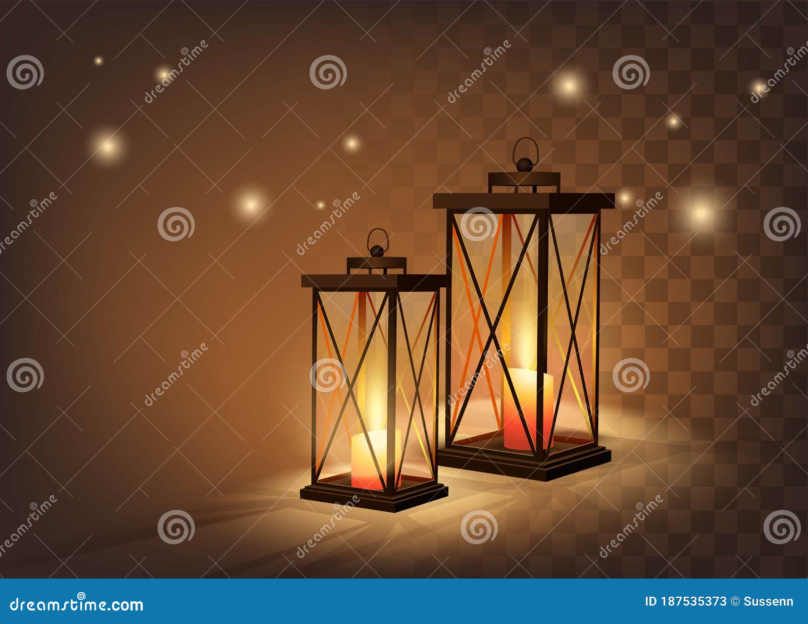 vintage candle lanterns
