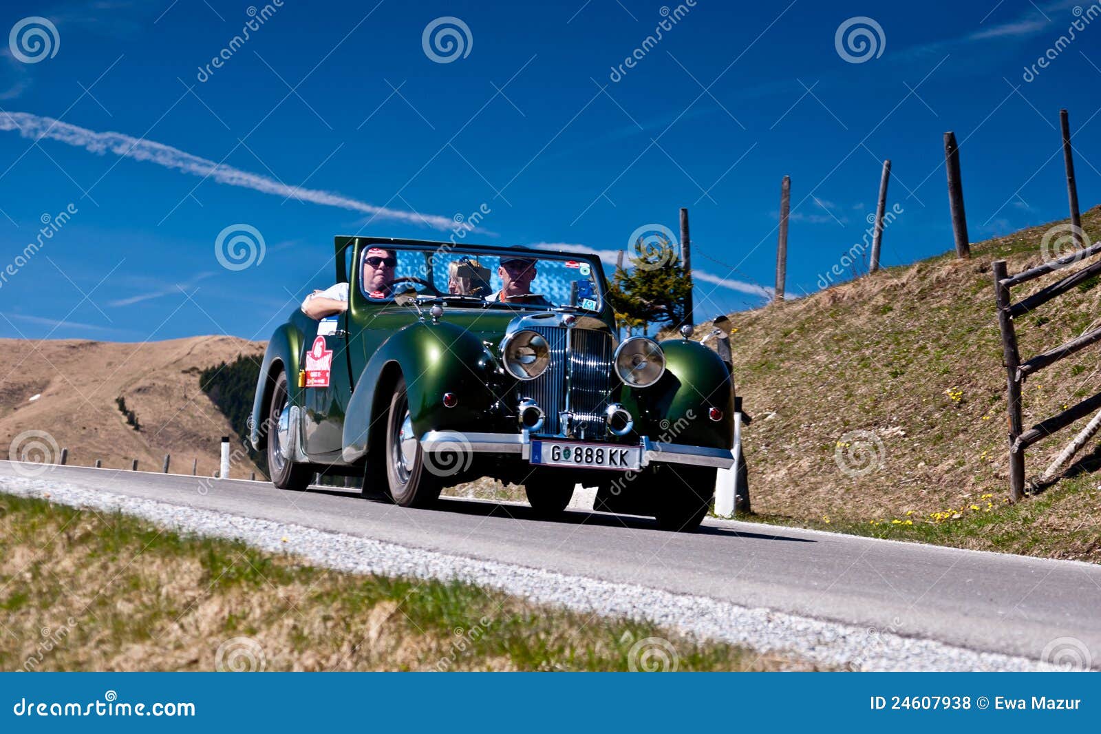 Vintage car editorial stock photo. Image of competition - 24607938