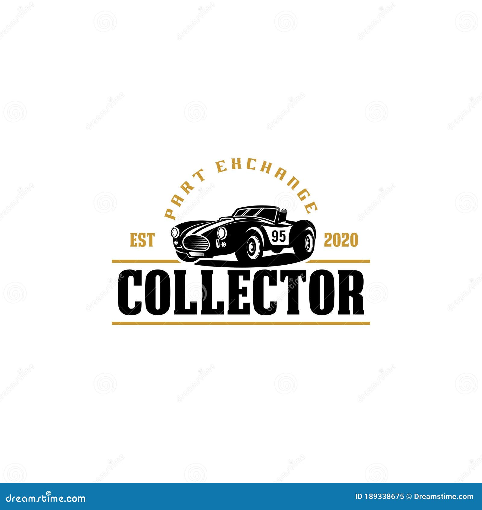 Vintage Car Collector Logo Vecotr Stock Vector - Illustration of ...