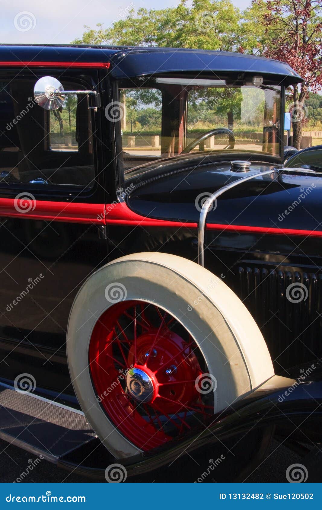 Vintage car details stock photo. Image of retro, circle 13132482