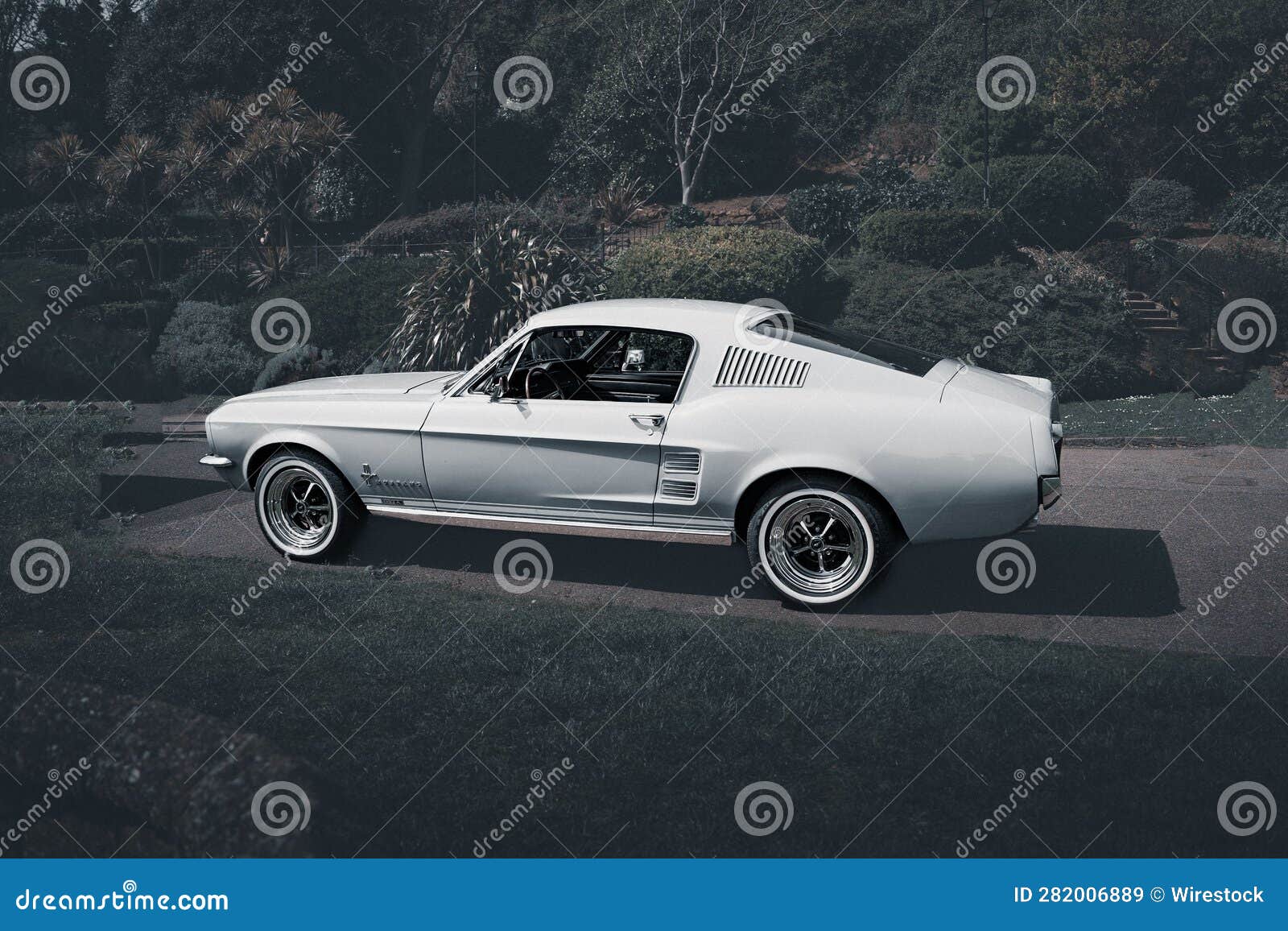 Vintage Car Driving on Road Editorial Stock Image - Image of landscape