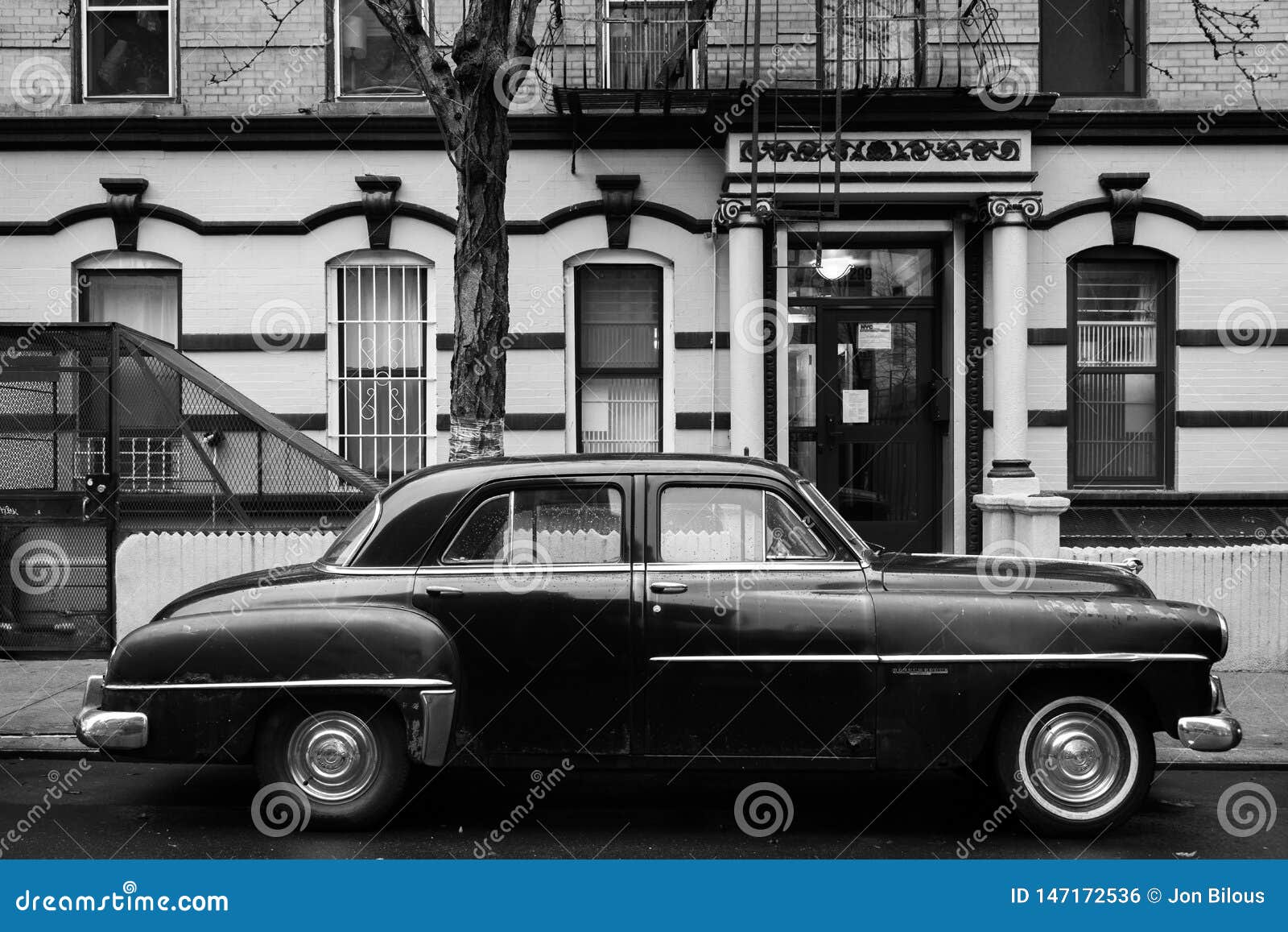 A Vintage Car in the East Village, Manhattan, New York City Editorial ...