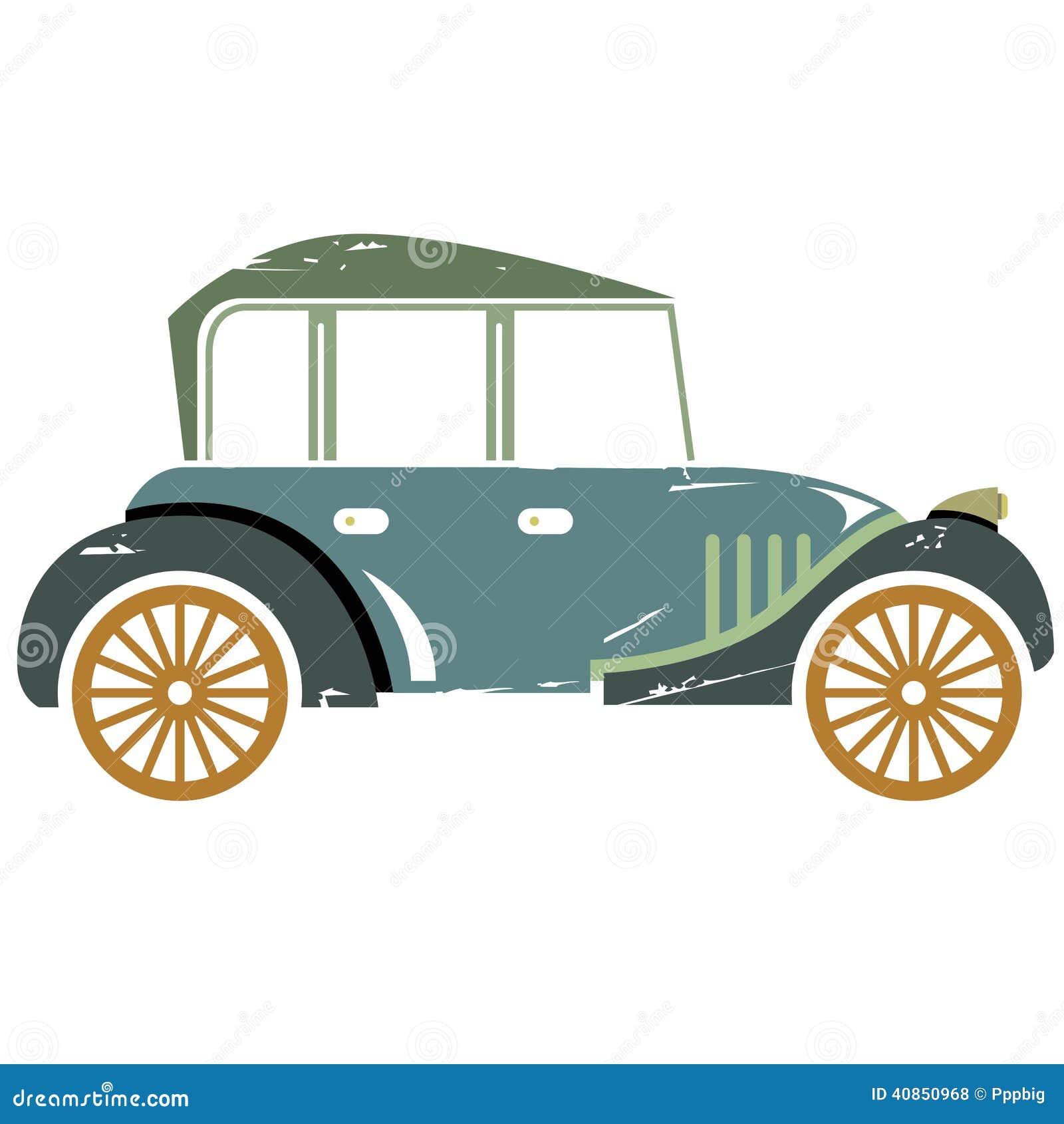 Vintage car stock illustration. Illustration of machine - 40850968
