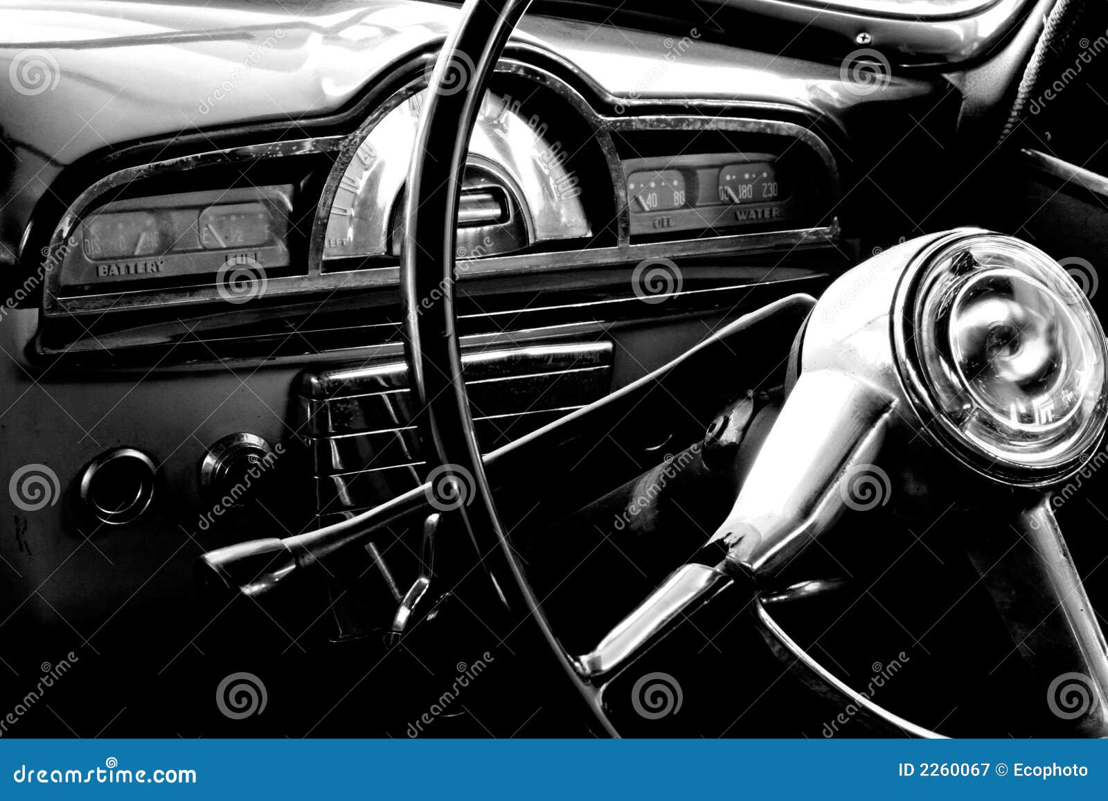 Vintage Car Interior Stock Image Image Of Vintage Machine