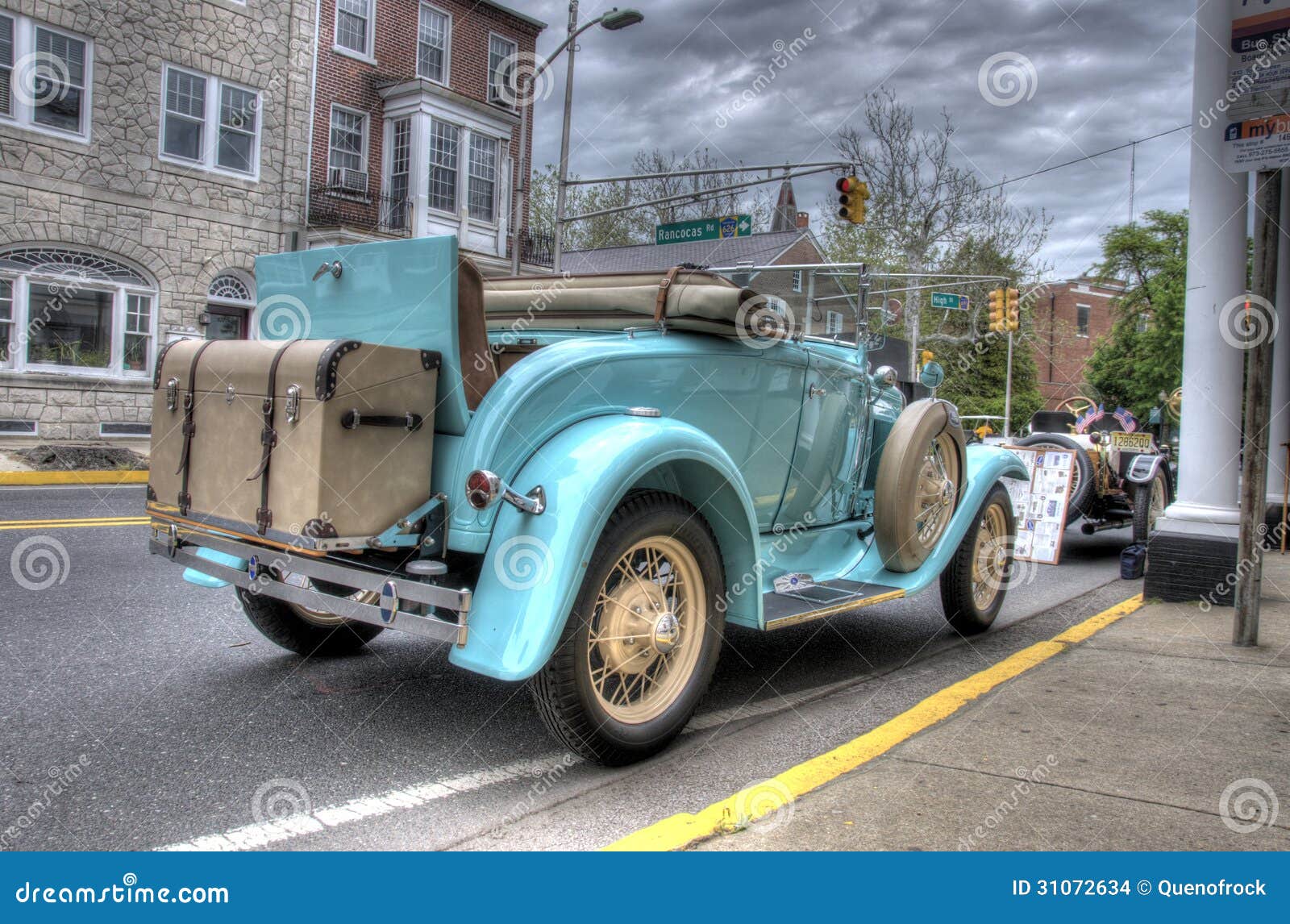 Vintage Car Rumble Seat editorial stock image. Image of american - 31072634