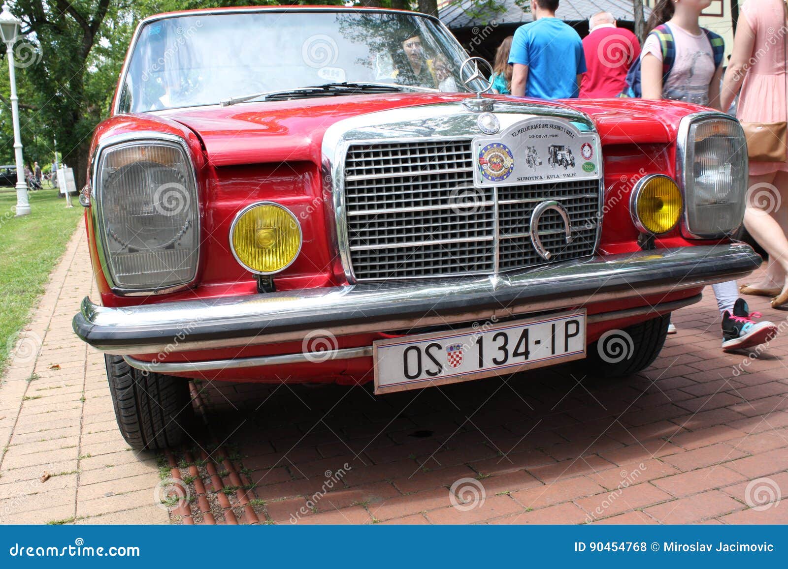 Vintage car show editorial stock photo. Image of drive 90454768