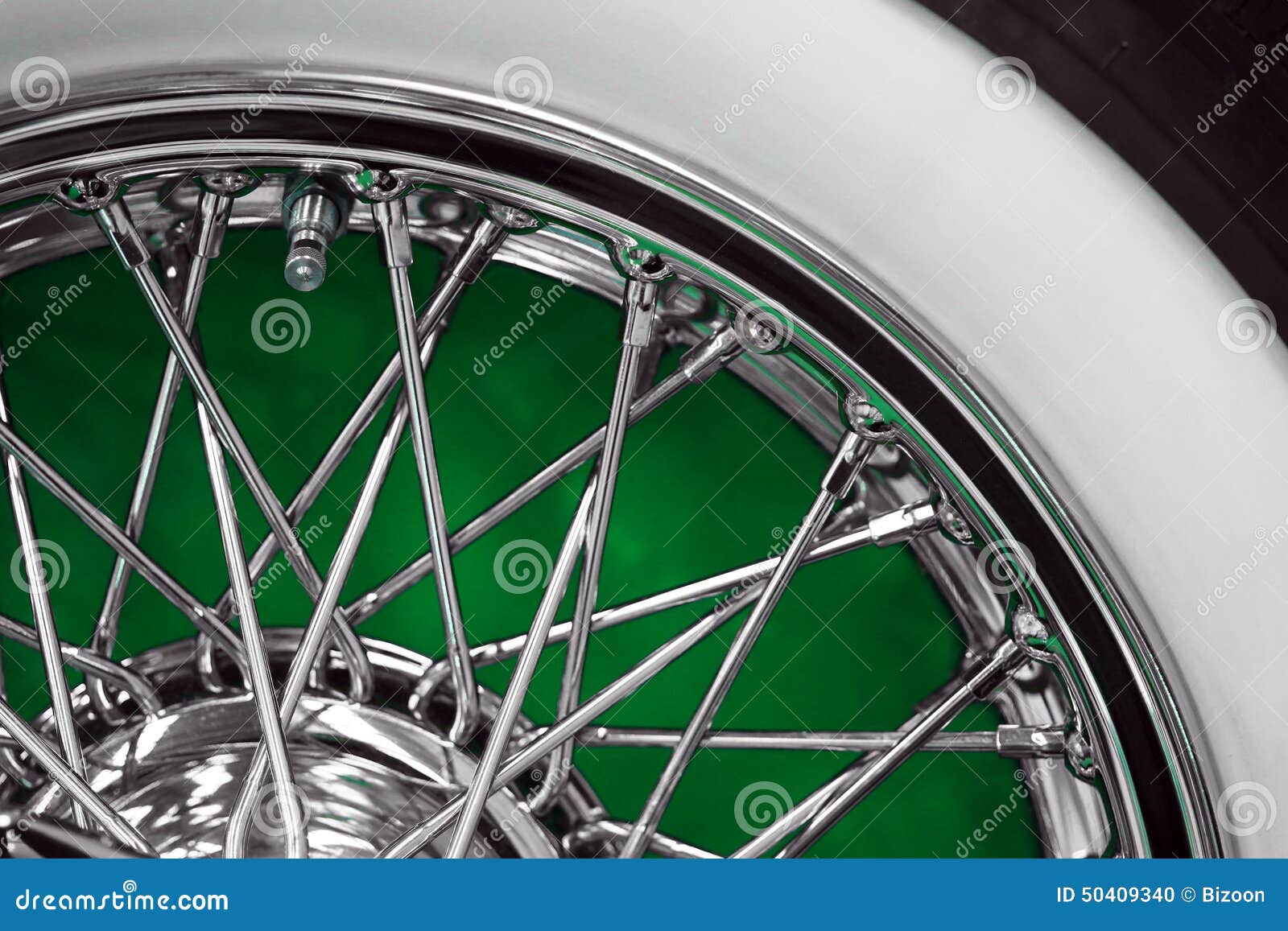 vintage car spoke wheel