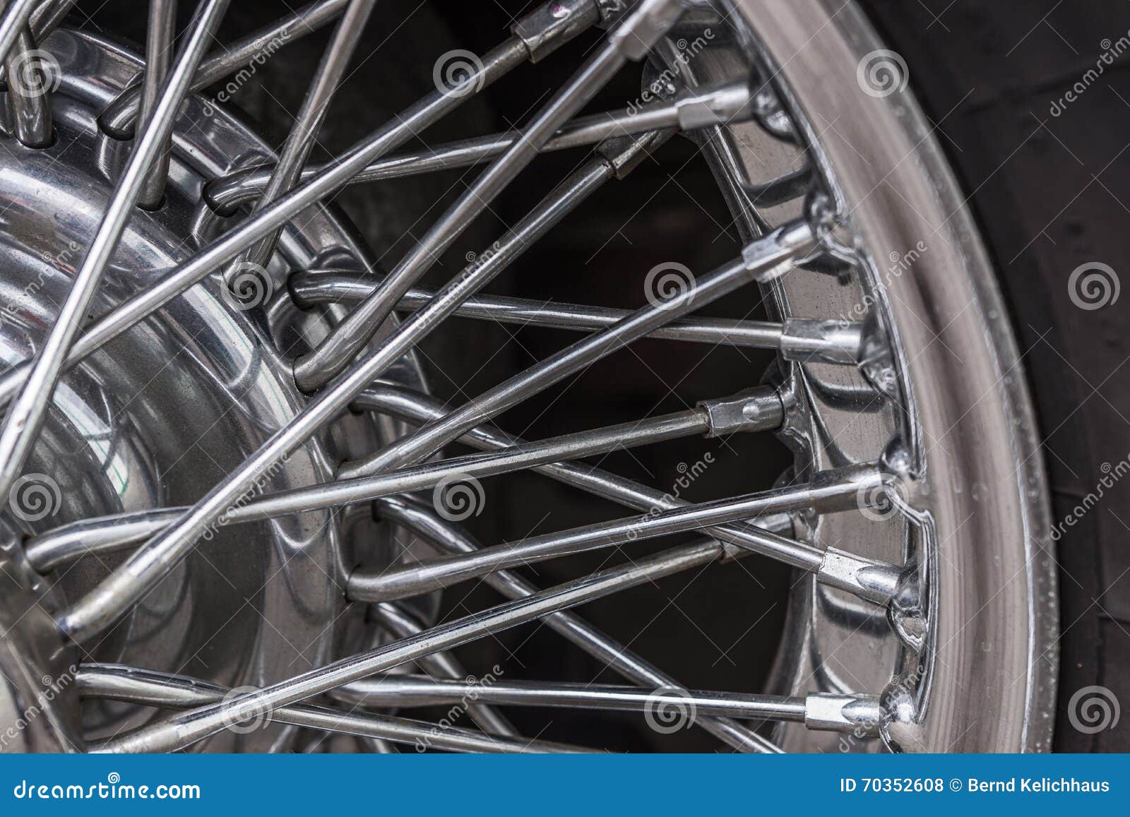 Vintage car spoke wheel stock photo. Image of fender - 70352608