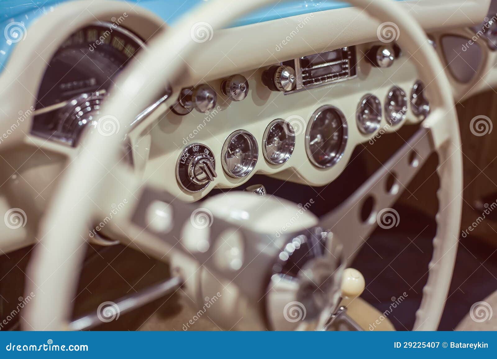 Vintage Car Dashboard Light RoyaltyFree Stock Image CartoonDealer