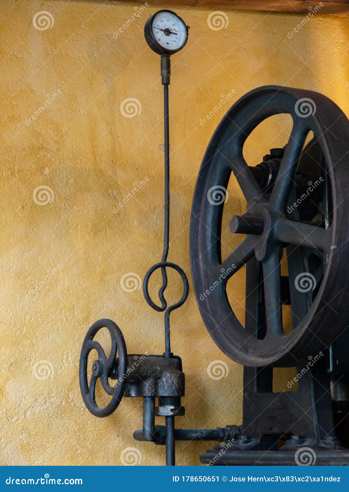Vintage cast iron machine stock image. Image of copy 178650651