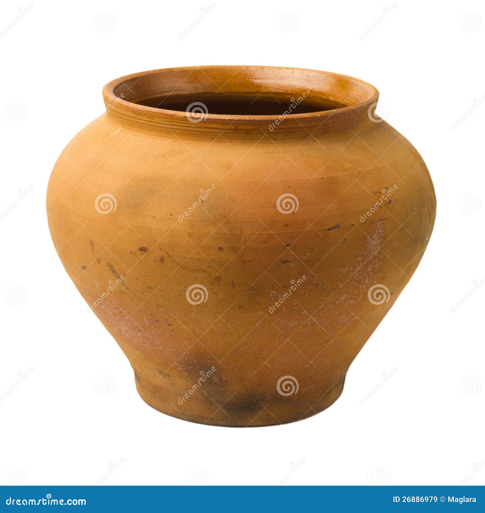 Vintage ceramic pot stock image. Image of isolated, retro 26886979