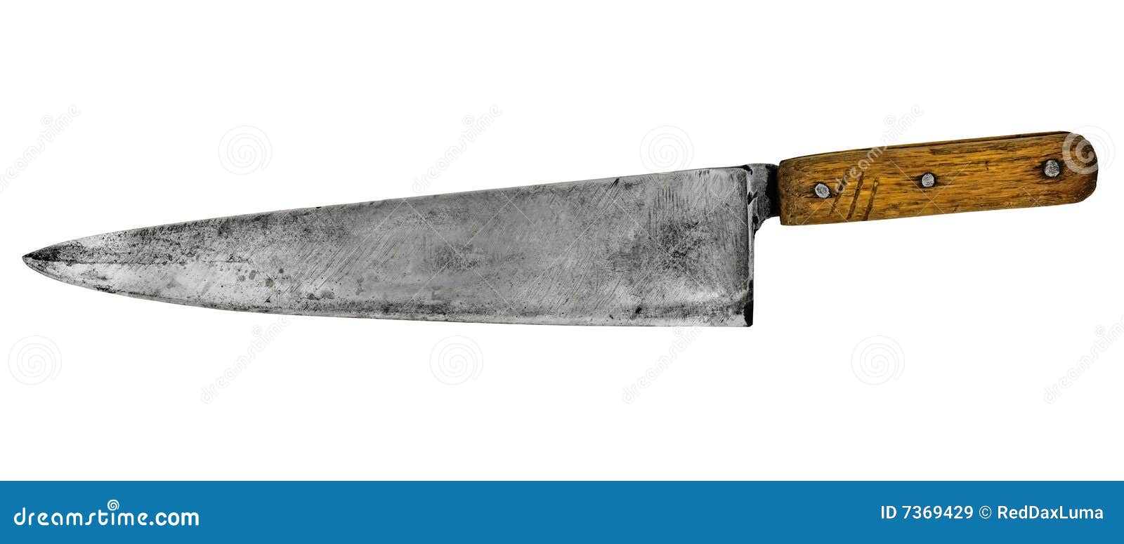 Vintage chef knife stock image. Image of steel, stain 7369429