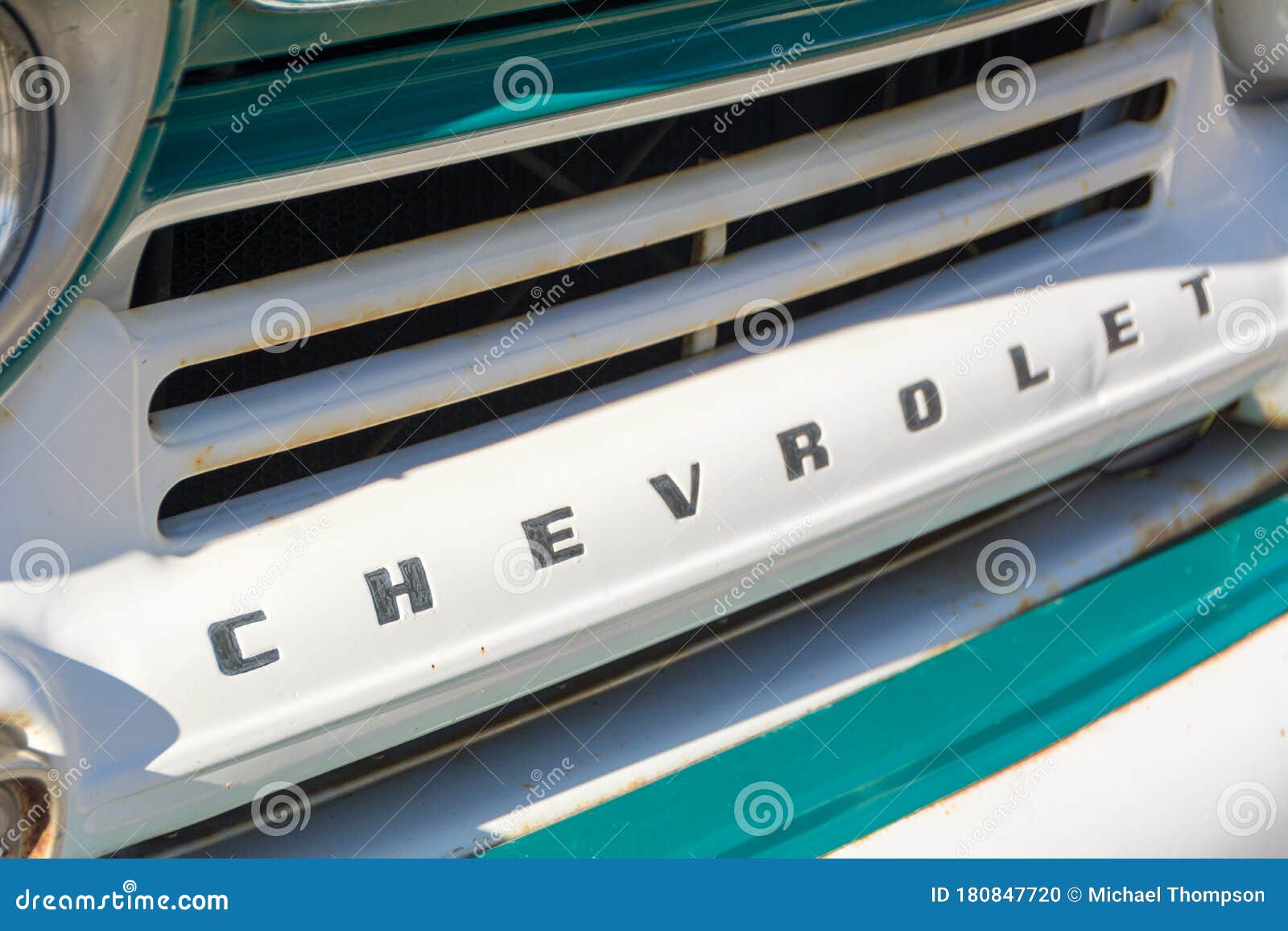 Vintage Chevrolet Front Grill Editorial Image Image of bumper, color