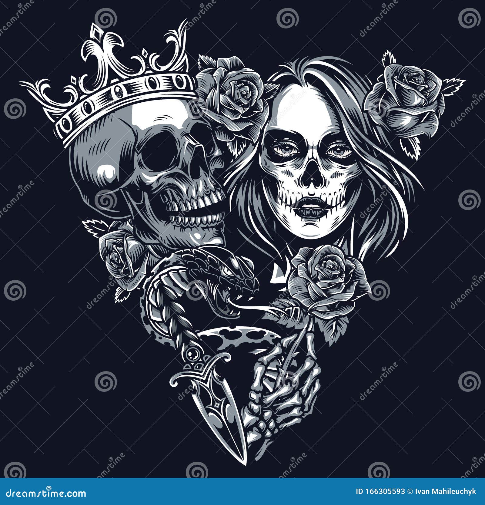 Creepy but astonish ideas for Skull tattoos