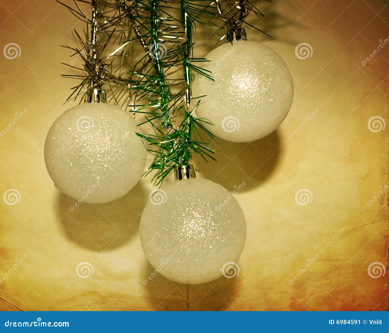 Vintage christmas balls stock image. Image of closeup - 6984591