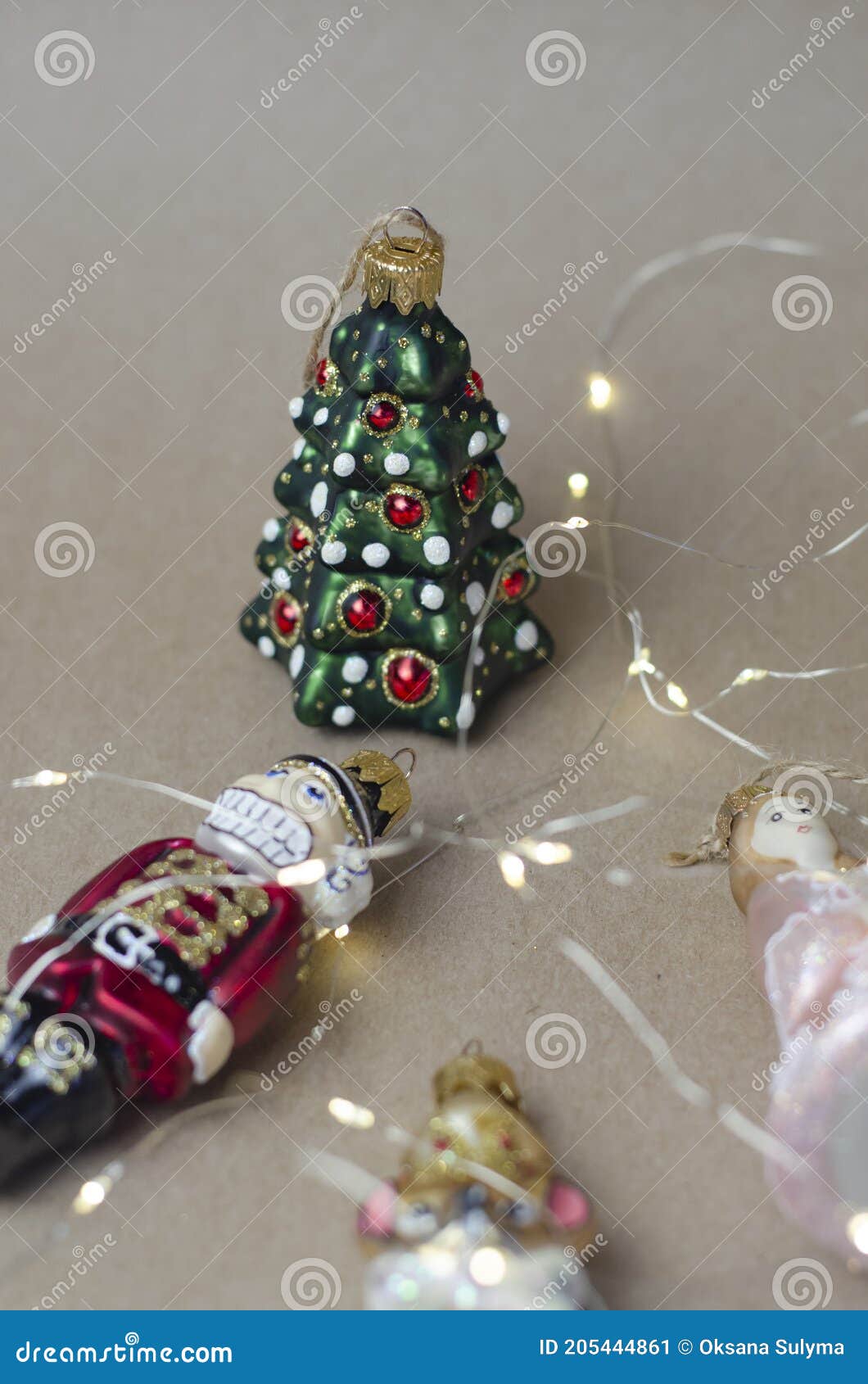 Vintage Christmas figurine house Xmas ornaments decoration Soviet Christmas silver ornament Toy glass tree retro decor Winter holiday