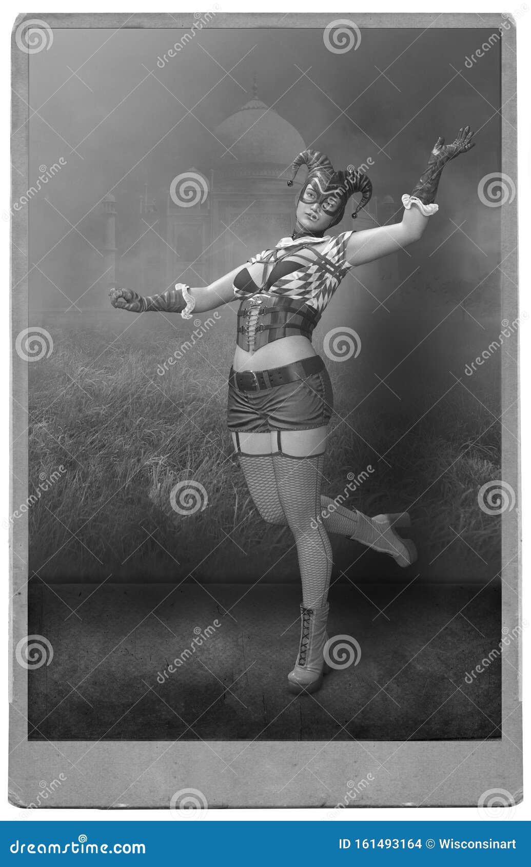 vintage circus performer woman photograph