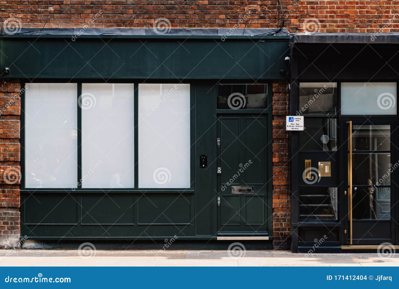 vintage classic shop boutique storefront with place for name