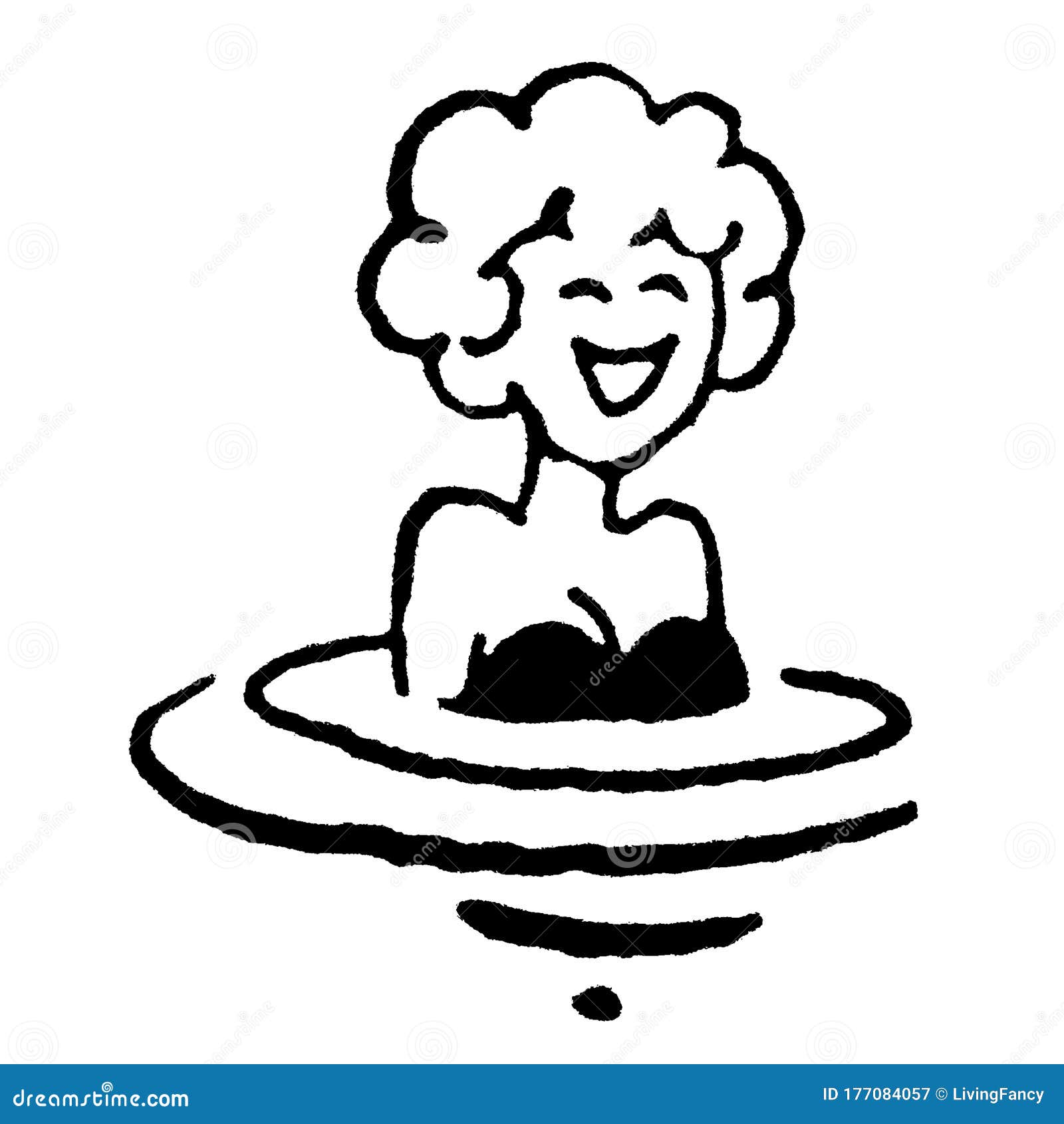 vintage clipart 83 woman in swimsuit swimming in the water