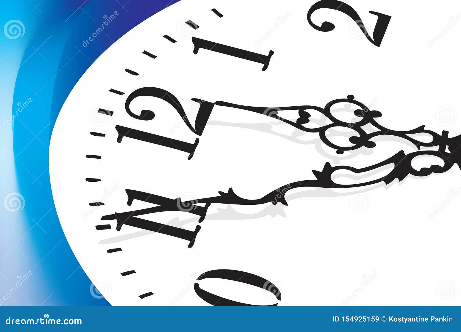Vintage clock hands stock vector. Illustration of clock 154925159