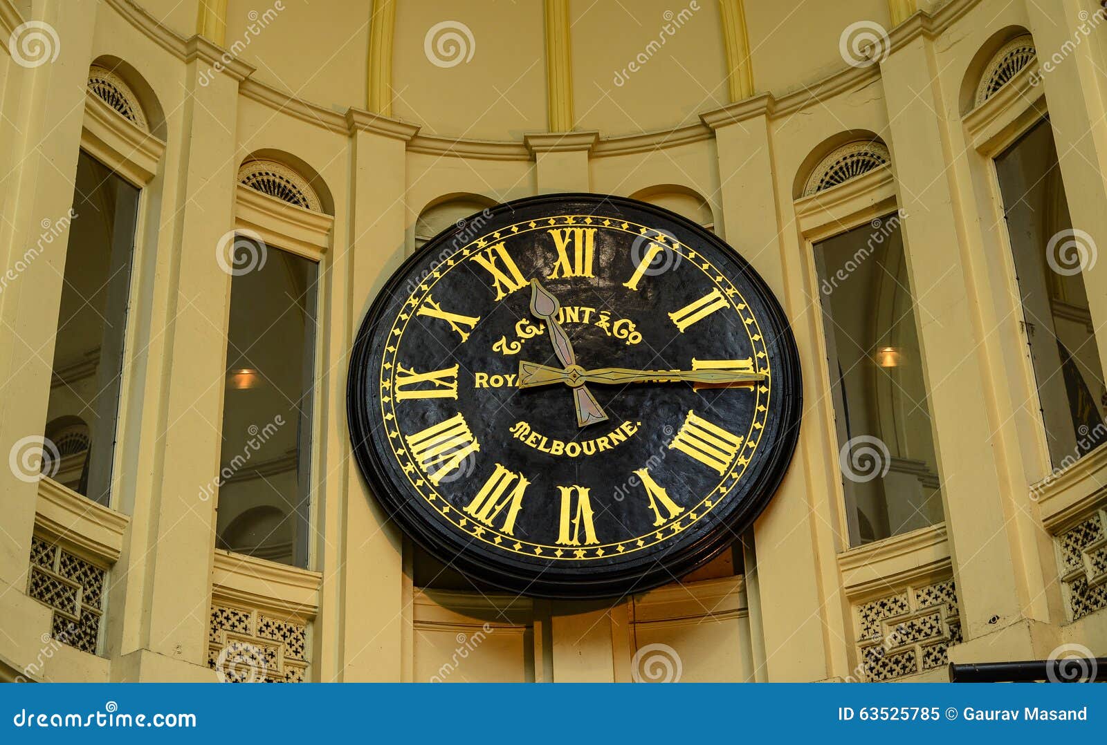 Vintage clock editorial image. Image of hands, architecture 63525785