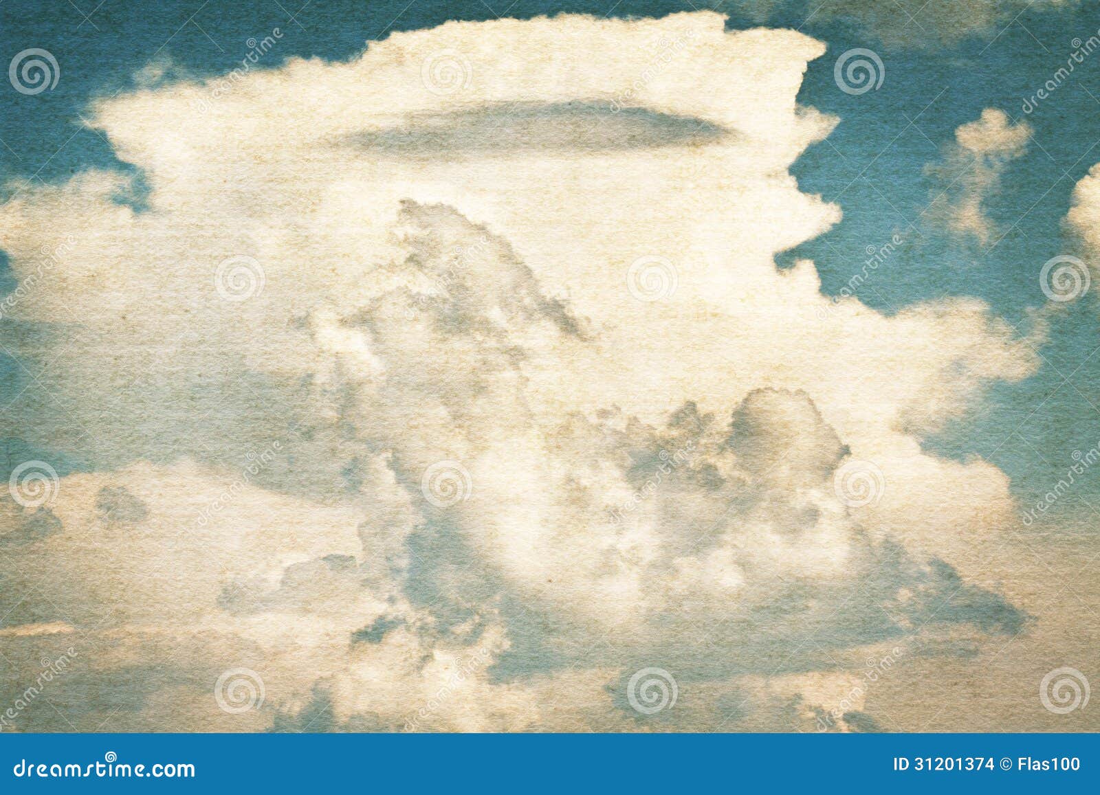 Vintage Clouds and Sky Background. Stock Photo Image of mist