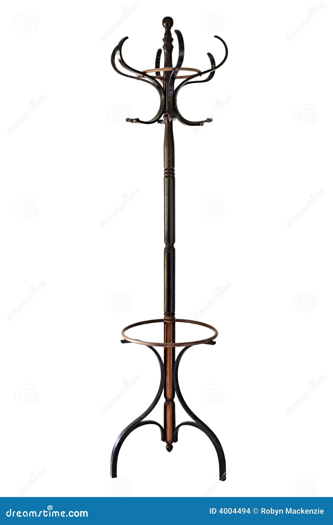Vintage Coat Rack With Path Stock Images - Image: 4004494