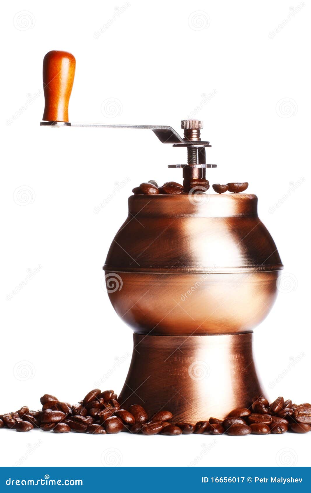 Vintage Coffee Grinder Standing on Beans Stock Image Image of laying