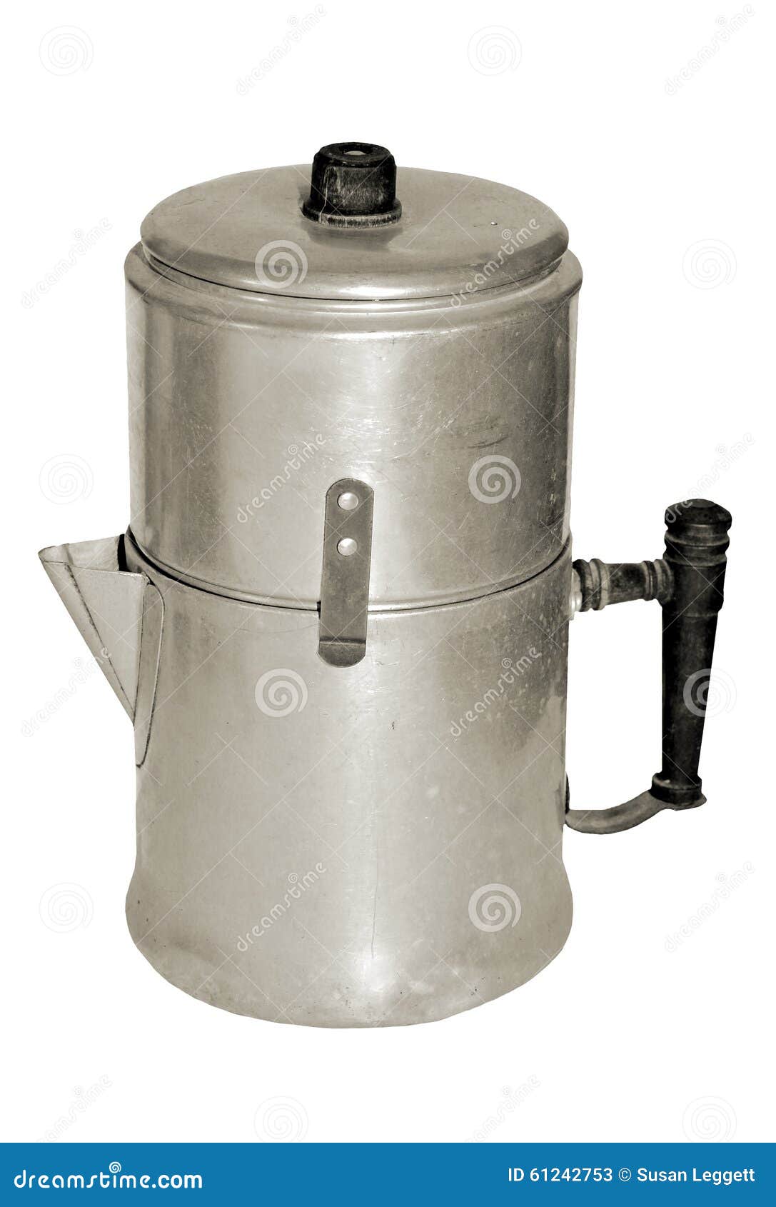 Vintage Coffee Pot stock image. Image of antique, perculate 61242753