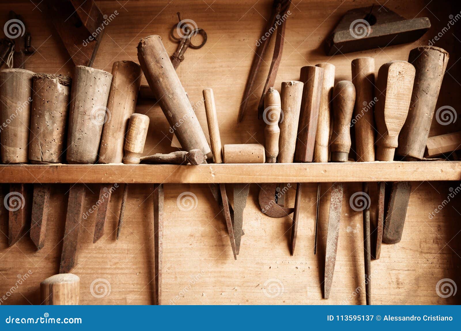 Old Vintage Carpenter Tools Stock Image Image Of Interior