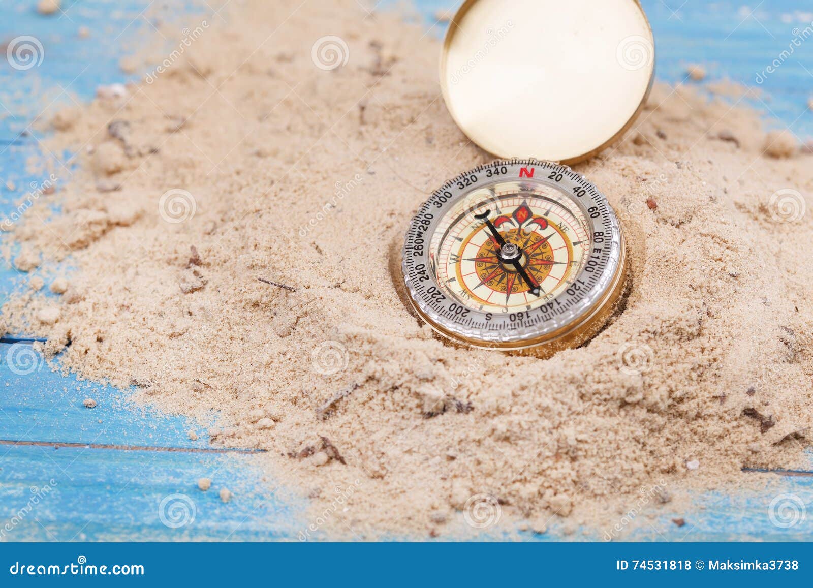 Vintage Compass. Studio Shot Stock Photo Image of destination