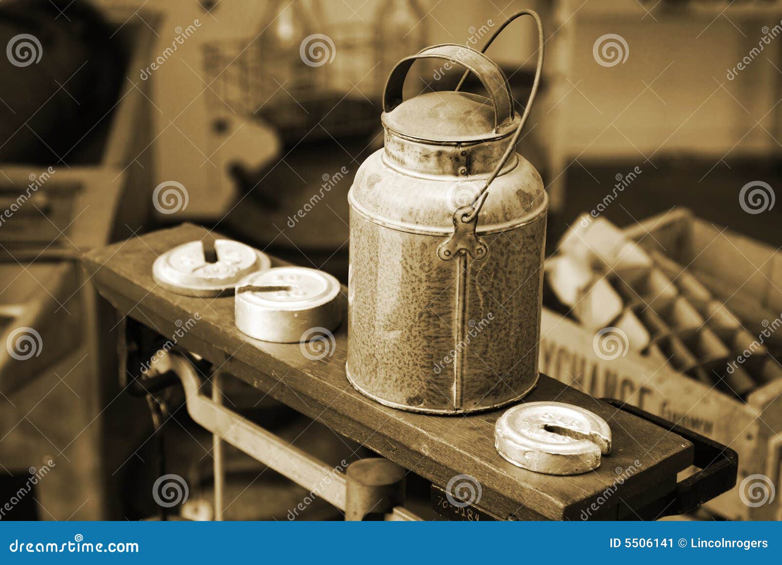Vintage Creamery Can Stock Image Image 5506141
