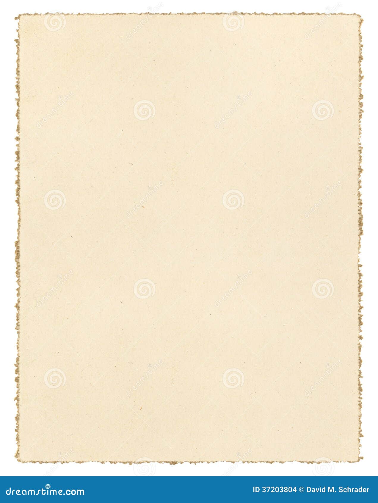 Isolated Stack Of Tan Toned Deckle Edge Paper Sheets Stock Photo - Download  Image Now - iStock