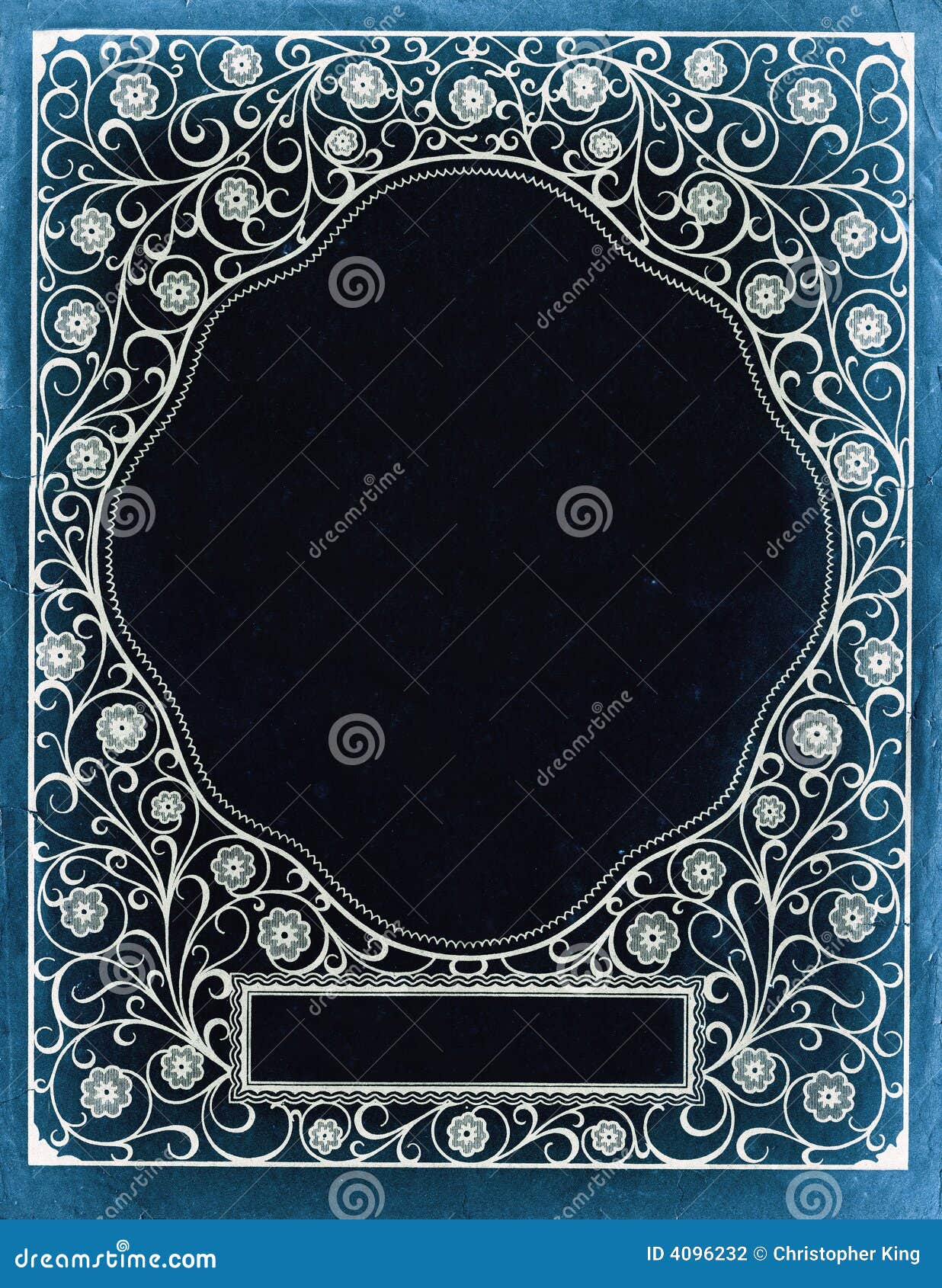 Vintage Decorative Background Design on Old Paper Stock Photo Image