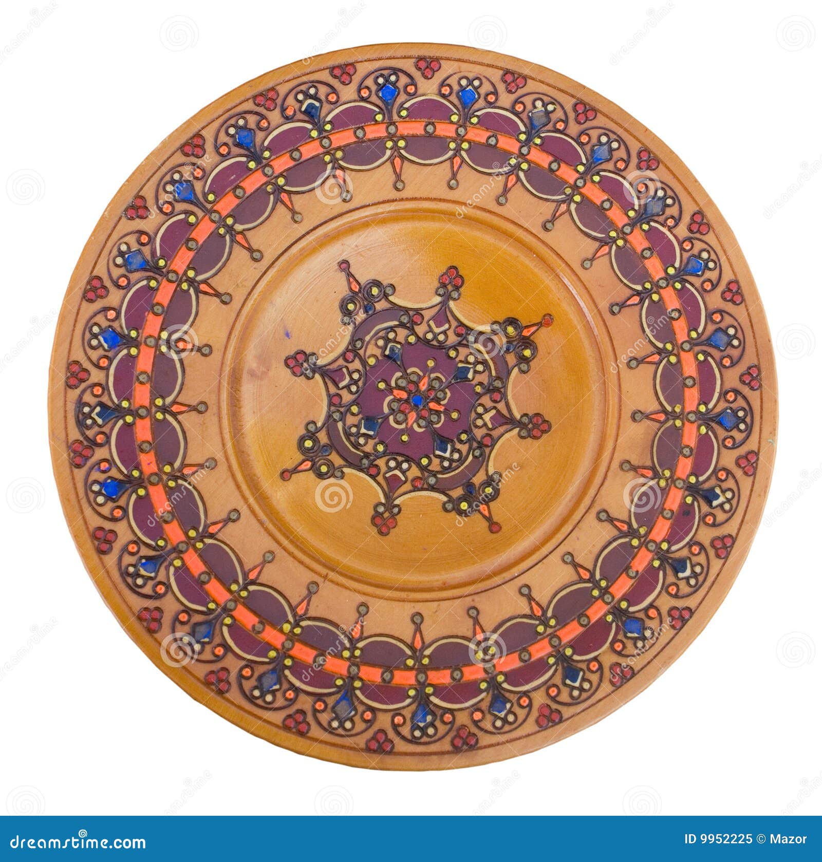 Vintage Decorative Hand Made Plate for Sale Stock Image Image of