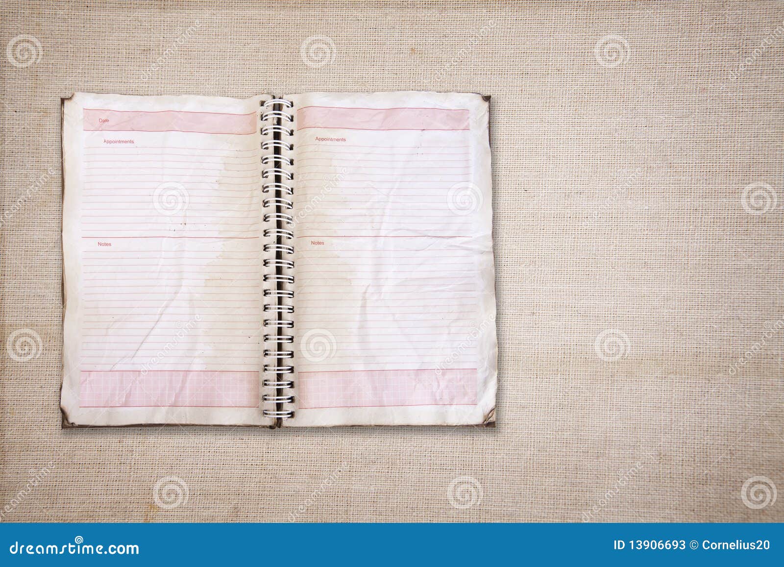 Vintage diary stock image. Image of notebook, abstract 13906693