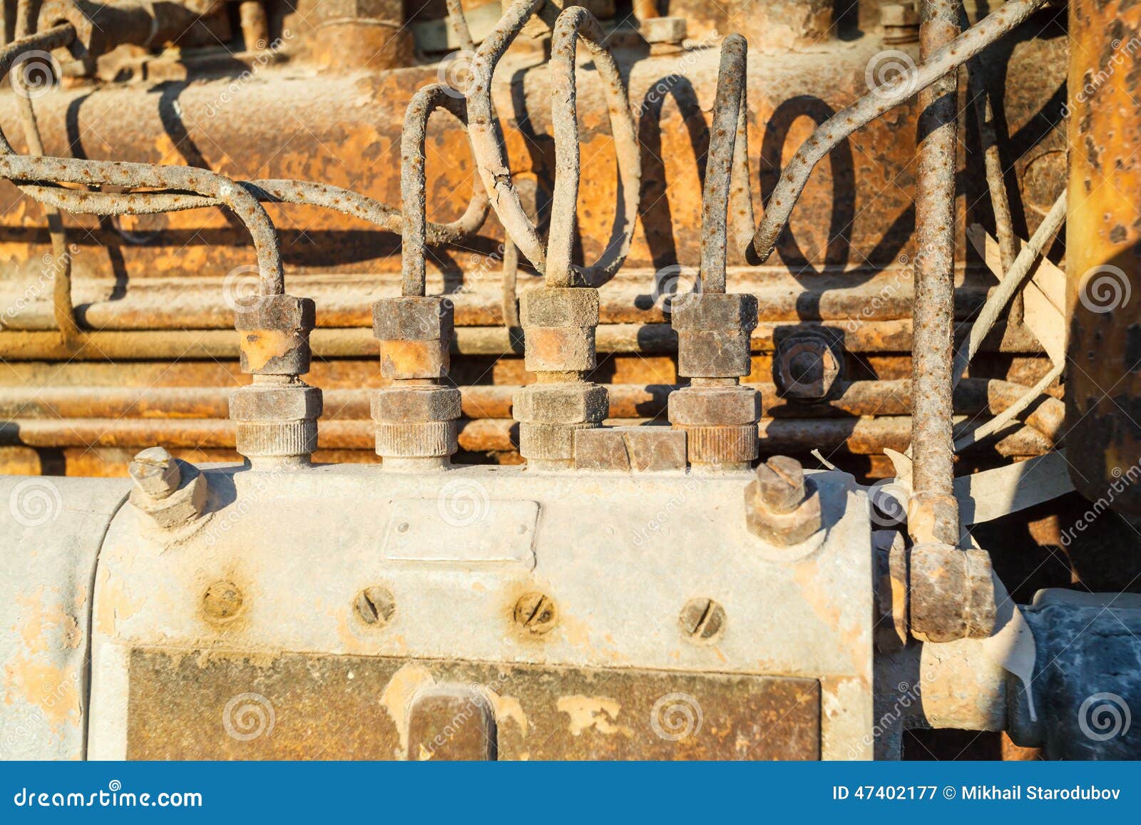 Vintage Diesel Engine Parts Stock Image Image of energy, interior