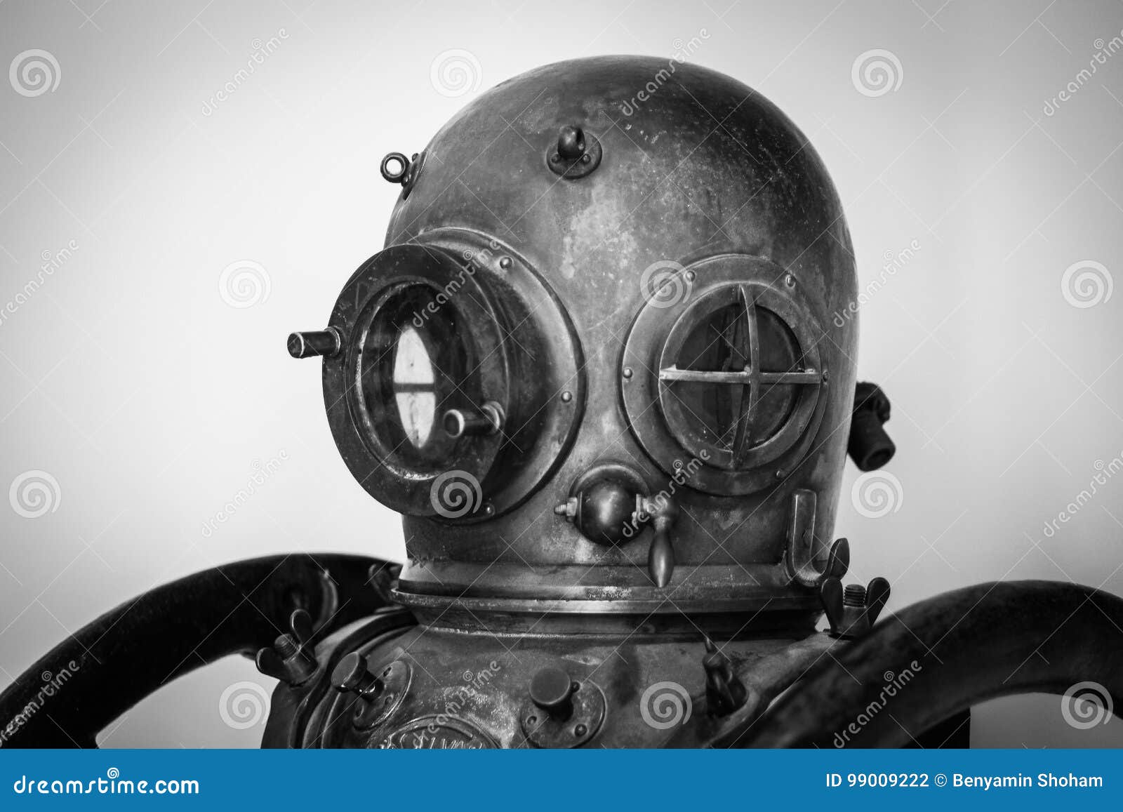 Vintage diver helmet stock photo. Image of helmet, metal - 99009222